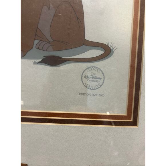 Disney Lion King 1994 Simba & Rafiki Limited Edition Sericel 1994 - Picture 2 of 3